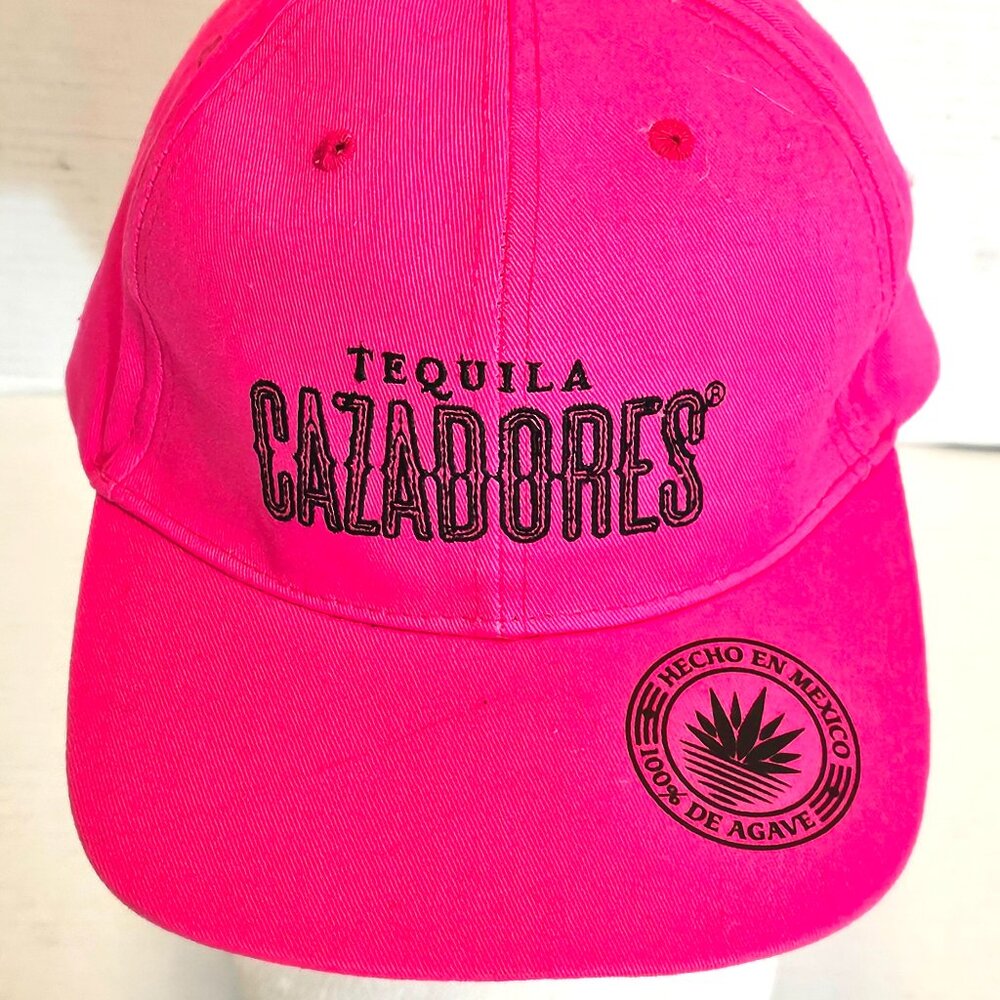 Tequila Cazadores Unisex Hook & Loop Adjustable Pink Hat PLEASE READ